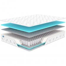 Независимые пружины матраса Optima премиум равномерно распределяют нагрузку от тела человека, позволяя быстро найти оптимальную позу для отдыха. Конструкция этой модели гасит колебания, поэтому она оптимально подходит парам: движения одного спящего не помешают хорошо выспаться другому. Прочный войлок изолирует пружинное основание от мягкого настила и создает ровную поверхность. Чехол из жакарда, полностью покрывающий матрас, обеспечивает максимальный уют.Матрас поставляется в скрученном виде.