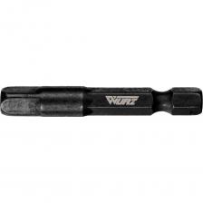 Адаптер для шуруповерта под головки 1/4" 50мм WURZ Фиксатор шарикового типа обеспечивает надежное крепление торцевых головок. Насадка достаточно прочная, способна выдерживать значительные нагрузки.
