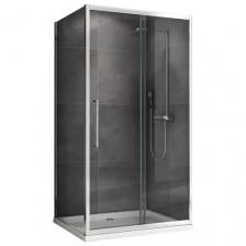 Душевой уголок Abber Schwarzer Diamant 130х100 AG30130H-S100 хром, стекло прозрачное