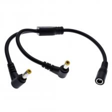 18AWG DC 5,5 мм * 2,5 мм Питание 2 штекера на 1 гнездо распределитель адаптер разъем кабель 12 В для CCTV камеры светодиодная полоса