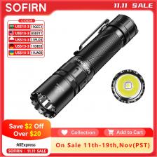 SOFIRN SK30 2800 лм Тактический фонарик 392 м SFT70 6500K Светодиодный фонарь 21700 USB C Перезаряжаемая лампа с двойным переключателем IPX8