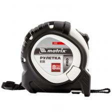 Рулетка Matrix Pro Neon 32593, 8 м x 25 мм, обрезиненный корпус, 3 фиксации