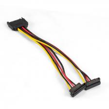 Кабель питания SATA ExeGate EX-CC-SATAM2F (15pin M/2x15pinF, угловые разъемы)