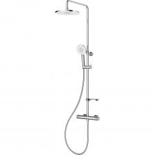 Лаконичный и стильный смеситель Ideal Spa будет гармонично смотреться практически в любом интерьере ванной комнаты. Преимущество термостата над обычным смесителем – мгновенная реакция на любые изменения в соотношении горячей и холодной воды в трубопроводе. При небольших перепадах температура смешанного потока останется стабильной, а при внезапном отключении холодной воды, термостат полностью перекроет подачу горячей. Термостат уже настроен на максимально комфортную температуру (38 °C) для экономного потребления горячей воды, что особенно актуально в домах со счетчиками воды.