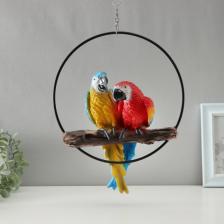 Подвесной декор TAKE IT EASY «Пара попугаев», настенный, 15x30x33 см