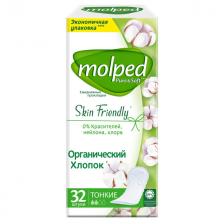 прокладки MOLPED Pure&Soft Skin Frendly Органический Хлопок тонкие 32шт
