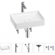 Раковина для ванной Wellsee Pure BY в наборе 5в1 201004376