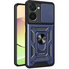 Чехол противоударный для Realme 10 4G / Реалми 10 4G с защитой камеры armors (Темно-синий)