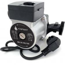 Циркуляционный насос САРМАТ серии RS с "мокрым" ротором предназначен для создания принудительной циркуляции жидкости в одно- или двухтрубных системах отопления при стабильном или слабо меняющемся расходе. Состоит из гидравлической части и электродвигателя. Ротор электродвигателя распологается непосредственно в перекачиваемой среде, ротор от статора отделяет гильза из нержавеющей стали, подшипники смазываются и охлаждаются перекачиваемой жидкостью. Корпус насоса выполнен из чугуна, рабочее колесо из высокопрочного пластика армированного стекловолокном. Подшипники керамические. Электродвигатель насоса однофазный, с термозащитой, устойчивый к токам блокировки. Регулировка скорости вращения ротора производится механическим трехпозиционным переключателем. Максимальный поток (I-II-III), л/мин:25/35/56; Максимальный напор (1-2-3),м: 2/4/4.5; Максимальное давление в системе, бар:10; Монтажная длина корпуса, мм:130; Степень защиты: IP44; Класс изоляции: H; Длина электрического кабеля с вилкой, м: 1