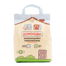 Домоседы Наполнитель комкующийся для кошачьего туалета, 20 л (8 кг), с ароматом свежих трав