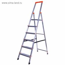 Стремянка KRAUSE MONTO SOLIDY, оградительная дуга, рабочая высота 3.27 м, 6 ступеней