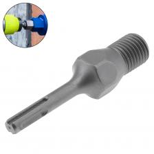 Адаптер для дрели SDS Plus с алмазным сердечником серебристого цвета