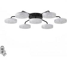 Люстра потолочная светодиодная на 20 м? Lumion Didana 8236/7CL черный, металл/акрил с пультом ДУ LED 90W 3000-6000К 220V