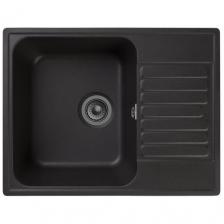 Врезная кухонная мойка 48х45см, Reflection Prima RF0460, матовое черный
