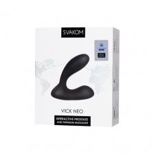 SVAKOM интерактивный вибромассажер простаты Vick Neo SPM-03D 9 см черный 2.7 см 9.2 см 82 г