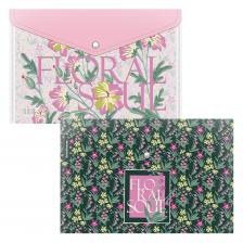 Папка-конверт на кнопке пластиковая ErichKrause Floral Soul формата A4 представляет собой удобное решение для хранения и транспортировки документов. Изготовленная из пластика толщиной 0.16 мм, она обеспечивает надежную защиту бумаг от повреждений и влаги. Папка вмещает до 120 листов, что делает ее подходящей для использования в офисе, учебе или дома. Благодаря кнопочному замку, содержимое папки надежно фиксируется, предотвращая случайное выпадение документов. Размеры 232х333 мм позволяют удобно разместить папку в сумке или рюкзаке. Ассортимент цветов добавляет разнообразие и позволяет выбрать папку по своему вкусу. В упаковке содержится 12 штук, что делает покупку экономически выгодной. Внимание! Товар поставляется в нескольких цветах без возможности выбора.