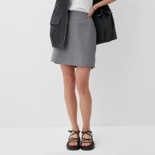 Юбка мини женская MINAKU: Casual Collection, серая, размер 42