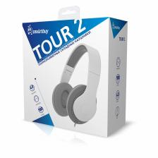 Полноразмерные наушники Smartbuy TOUR 2, 40мм динамики, кабель 1.8м , серые (SBE7640), цена за 1 шт