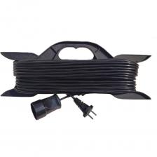 ВНИМАНИЕ! ПЕРЕД ИСПОЛЬЗОВАНИЕМ УДЛИНИТЕЛЯ НЕОБХОДИМО РАЗМОТАТЬ ПРОВОД НА ВСЮ ДЛИНУ ВО ИЗБЕЖАНИЕ НАГРЕВА КАБЕЛЯ И ПОСЛЕДУЮЩЕГО ЗАМЫКАНИЯ! Силовой уличный удлинитель предназначен для использования в саду, на даче или на строительной площадке. Он идеально подходит для подключения газонокосилки, триммера, болгарки, сварочного аппарата или электронасоса. Удлинитель имеет одну розетку, что делает его очень удобным в использовании. Этот электрический удлинитель без заземления представлен в черном исполнении. Уличный удлинитель на рамке с рогаткой отлично подойдет как для использования в саду, так и на строительной площадке. Благодаря качественным материалам и надежной сборке, этот удлинитель сетевой обеспечит стабильное электропитание вашего оборудования. Кроме того, этот удлинитель представлен в виде удлинителя с одной розеткой для удобства использования. Благодаря наличию рамки, длинный моток провода всегда аккуратно собран, не перегибается и не стягивается, что гарантирует его долговечность. Рамка позволяет быстро и без труда разматывать и сматывать кабель. Вы забудете о вечно путающихся проводах под ногами. Силовой удлинитель используется для работы на строительных площадках или дачных участках.