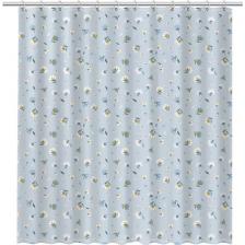 Шторка для ванны Fixsen Fixsen Garden 180х200 голубая с рисунком