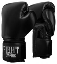 Боксерские перчатки Fight Empire 4153942 черные, 10 унций