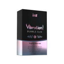 Возбуждающее средство INTT Увлажняющий гель для тела Vibration Gel с ароматом Жвачка 15