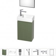 Комплект подвесной тумбы с раковиной для ванной и туалета Wellsee WC Area в наборе 7 в 1 20216915R