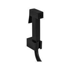 Набор для биде GFmark квадратная, гигиеническая лейка, шланг, кронштейн, из нержавеющей стали, в блистере, цвет черный 20617