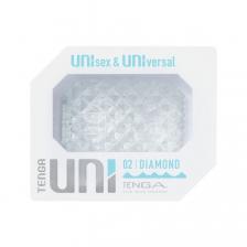 Мастурбаторы Прозрачный мастурбатор-стимулятор Tenga Uni Diamond