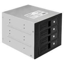 EXEGATE Корзина для HDD HS435-02 (универсальная, на 4*3,5"/2.5" SATA HDD, занимает 3*5,25" отсека, RTL) [EX291657RUS]