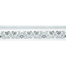 Бордюр напольный LB Ceramics Бьянка Каррара 10x45 см матовый цвет бело-серый мрамор