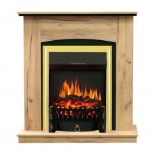 Каминокомплект Royal Flame Вarcelona std (дуб золотой/черный) разборный портал и очаг fobos fx brass 64950013