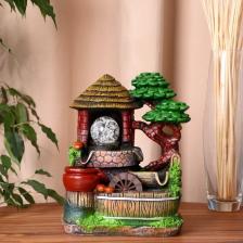 Фонтан настольный «Домик под деревом», 14x19x25 см, с подставкой