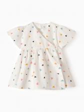 Платье для девочки на запах «Крошка Я», рост 92-98 см, белое