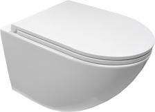 Унитаз подвесной Cerutti SPA Sella Aria CT7183 с сиденьем микролифт, белый