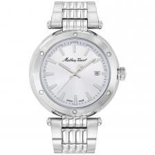 Мужские часы Mathey Tissot Neptune с серебристым циферблатом, серебряный