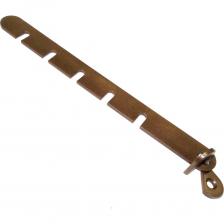 Ограничитель оконный для деревянных конструкций (У1-8119.К) предназначен для установки на деревянные оконные створки и ставни. Применяется в малоэтажном деревянном домостроении, для теплиц, застекленных веранд и беседок. Гребенка изготовлена из стали толщиной 3 мм и способна выдерживать значительные нагрузки. Отделка - полимерная порошковая краска. В качестве ответной части, рекомендуется использовать саморез.