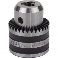 Патрон сверлильный B16, 1-13 мм, NORGAU 030004009 подходит для сверлильных станков и ручных дрелей и применяется для закрепления сверл, а также зажима прочего инструмента с цилиндрическим хвостовиком (развертки, зенкер). Наружный диаметр патрона - 42.8 мм Вылет (или длина) патрона - 63 мм Максимальный вылет (или длина) патрона до кулачков -77 мм