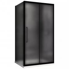 Душевой уголок Abber Schwarzer Diamant 130x100 AG30130BMH-S100BM черный, стекло матовое