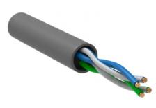 IEK Витая пара U/UTP 5E 24AWG 2PR PVC 1м серый 100м, BC1-C5E02-111-100-R-G 1 м