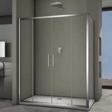 Душевой угол Veconi Rovigo RV-062, 1400x1000x1900 хром, стекло прозрачное