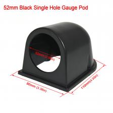 Держатель с одним датчиком 52 мм, Универсальный Автомобильный Тахометр 2 дюйма с креплением на приборную панель из углеродного пластика