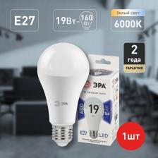 LED A65-19W-860-E27 Лампа светодиодная ЭРА STD LED A65-19W-860-E27 19Вт груша холодный дневной свет Е27, цена за 1 шт