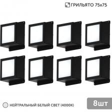 Представляем вашему вниманию комплект встраиваемых светодиодных светильников черного цвета для подвесного потолка Грильято, состоящий из 8 ламп для ячейки 75x75 с высоким индексом цветопередачи 90Ra, под данным освещением цвета передаются без искажений. Они обеспечивают яркое и качественное освещение без пульсаций. Рассеянный световой поток создает комфортное равномерное свечение, добавляя декоративный шарм вашему потолку. Точечные светильники имеют красивый минималистичный дизайн, который подойдет для большинства интерьеров в стиле хай-тек или лофт, а так же, благодаря разным вариантам свечения и установки, они станут украшением торгового зала, выставочных витрин, картинных галерей и даже офиса. Комплект поставляется с полным набором: драйвером, 8 квадратными светильниками. Гарантия на светильники составляет 5 лет, а их срок службы - 100 000 часов, благодаря надежному драйверу и эффективному отводу тепла. Установка легка и проста, что делает их идеальным решением для вашего освещения. Позвольте себе наслаждаться яркими моментами!