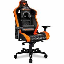 Игровое кресло COUGAR ARMOR Titan Black-Orange, экокожа, цвет черный/оранжевый