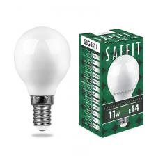 Лампа светодиодная, 11W 230V E14 2700K G45, SBG4511, цена за 1 шт.