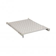 Полки для шкафов и стоек ITK предназначены для размещения на них внутри шкафа оборудования, приборов и аппаратуры, не имеющих кронштейнов и уголков крепления на 19" профили напрямую. К такому оборудованию относятся аккумуляторные батареи, не стоечные ИБП, KVM-консоли, измерительные приборы, медицинское оборудование и прочее.Стационарные полки рассчитаны на тяжелое оборудование с постоянным статичным размещением, крепятся как на фронтальные, так и на задние профили, имеют перфорированную поверхность для обеспечения лучшего охлаждения и отведения теплых воздушных потоков. Ушки, с помощью которых полки крепятся к монтажным профилям, могут регулироваться спереди и сзади в пределах 50 мм, что позволяет увеличить глубину полки на 100 мм и упрощает ее установку внутри шкафа.