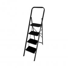 Стальная стремянка Алюмет с широкими ступенями с противоскользящими накладками 4 ступени. Серия MK 804C