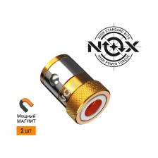 САМАЯ МОЩНАЯ МАГНИТНАЯ НАСАДКА В АССОРТИМЕНТЕ NOXMAGNEO RING расширяет функционал профессиональной линейки бит STRIKE.Насадка может удержать крепеж длинной до 300 мм.При выходе биты из строя, насадку можно легко переставить на новую биту и продолжать работуПодходит для всей линейки бит STRIKE, включая двусторонние биты NOX STRIKE, а так же для любых других бит с рабочей частью 17 мм.