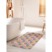 Коврик для ванной противоскользящий на пол 60х100 см станет ярким акцентом для создания домашнего уюта в интерьере вашей ванной комнаты. Большой половик для ванной, душевой и туалета выполнен из мягкого и приятного материала велсофт (100% полиэстер) с тонкой прослойкой из поролона. Велсофт- мягкий ворс, который обеспечивает комфортное прикосновение при хождении босиком. Основание изделия изготовлено из нетканого материала с антискользящим покрытием, что предотвращает его скольжение по плитке и кафелю. Края прямоугольного коврика надежно обработаны, не распушатся (не деформируются) во время эксплуатации. Быстро высыхает и не теряет своих свойств при длительном контакте с влагой. Универсальное изделие подходит для использования в бассейне, сауне, спальне в качестве прикроватного коврика и как коврик для детей. Аксессуар для ванной мгновенно впитывает влагу, быстро сохнет и не линяет. Уход: стирать при температуре 30-40 градусов, выбирая деликатный режим стирки и отжим не более 800 оборотов. НЕ ОТБЕЛИВАТЬ! Декоративная защитная подстилка с фотопринтом подходит для дома и дачи, хороший подарок маме, бабушке, папе, дедушке на День рождения, юбилей и новоселье. В комплект к коврику вы можете подобрать шторку для ванной и корзинку для белья под брендом JoyArty. Яркость рисунка может отличаться от изображения на сайте. Допустимо отклонение в размерах +- 2 см.